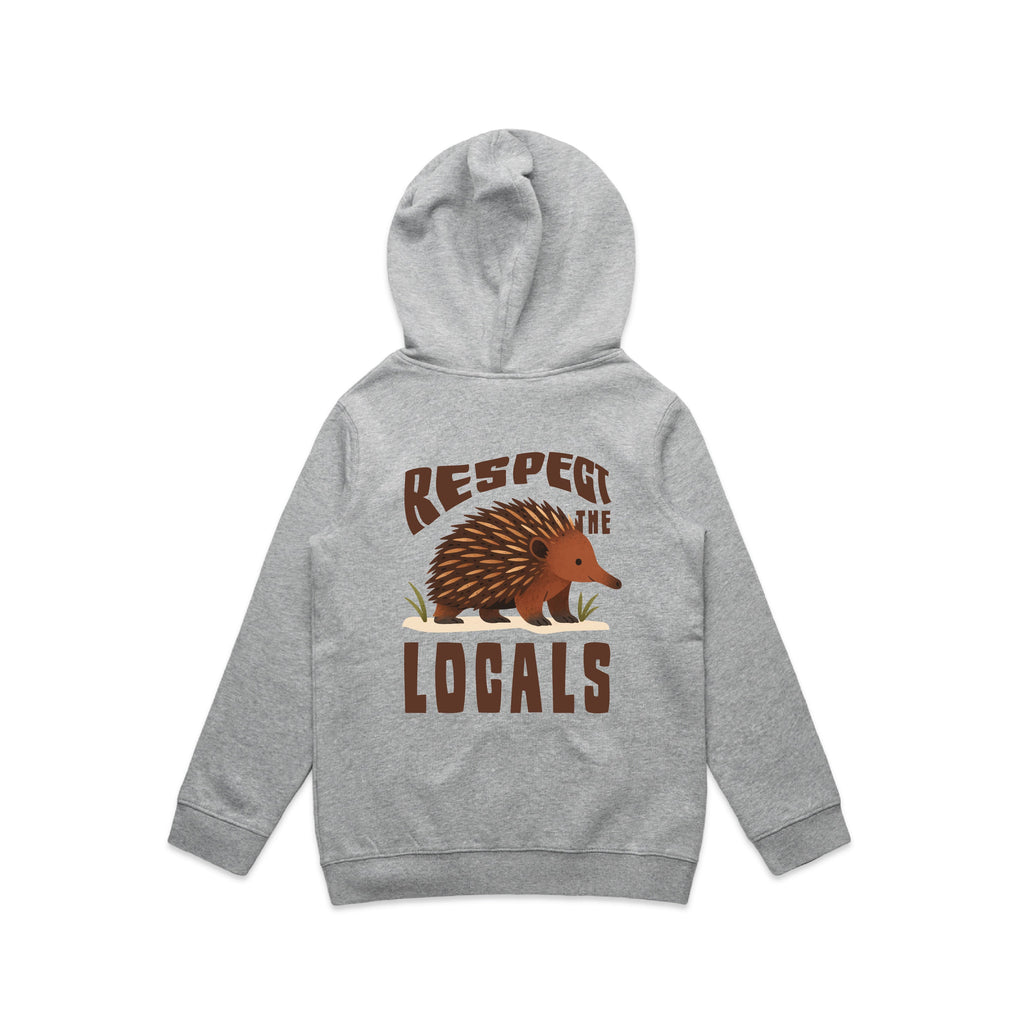 Respect The Locals - Kids Hoodie Australian Wildlife Hub
