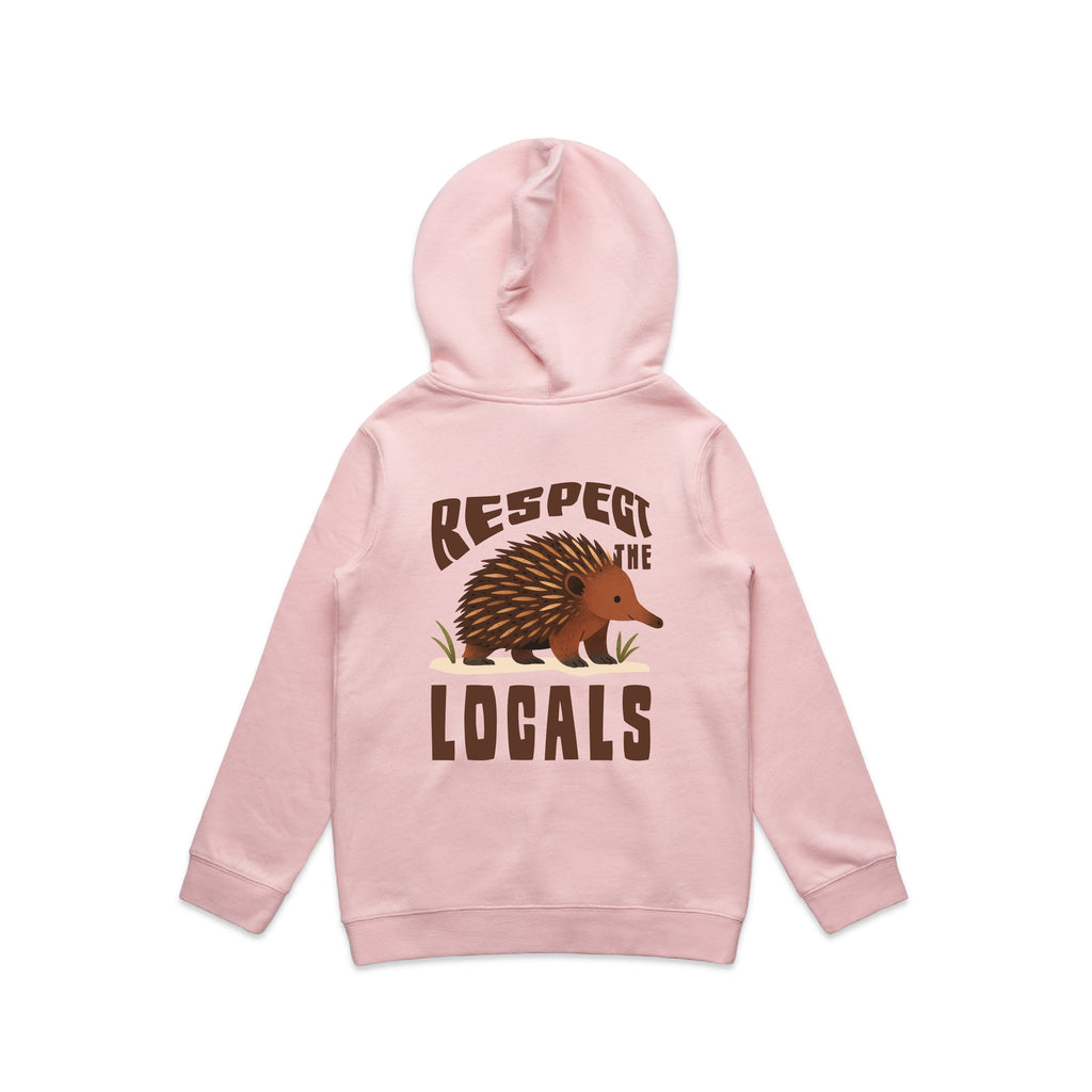 Respect The Locals - Kids Hoodie Australian Wildlife Hub