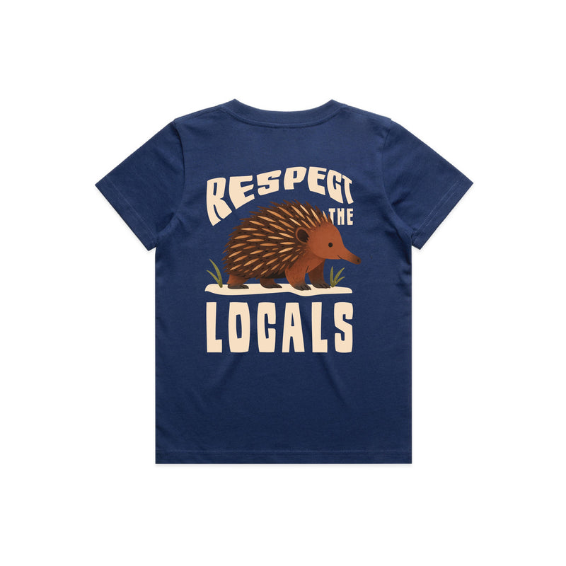 Respect The Locals - Kid's Tee Australian Wildlife Hub