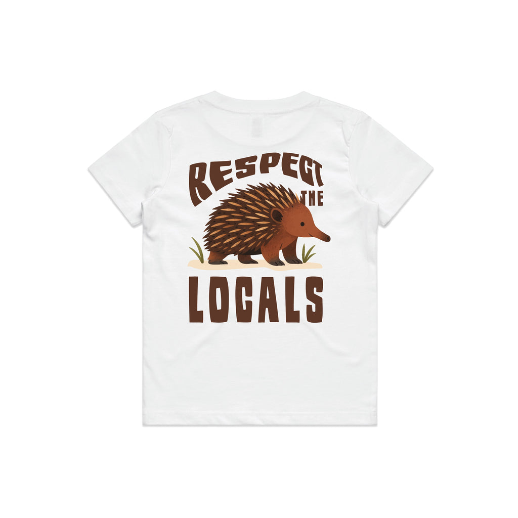 Respect The Locals - Kid's Tee Australian Wildlife Hub
