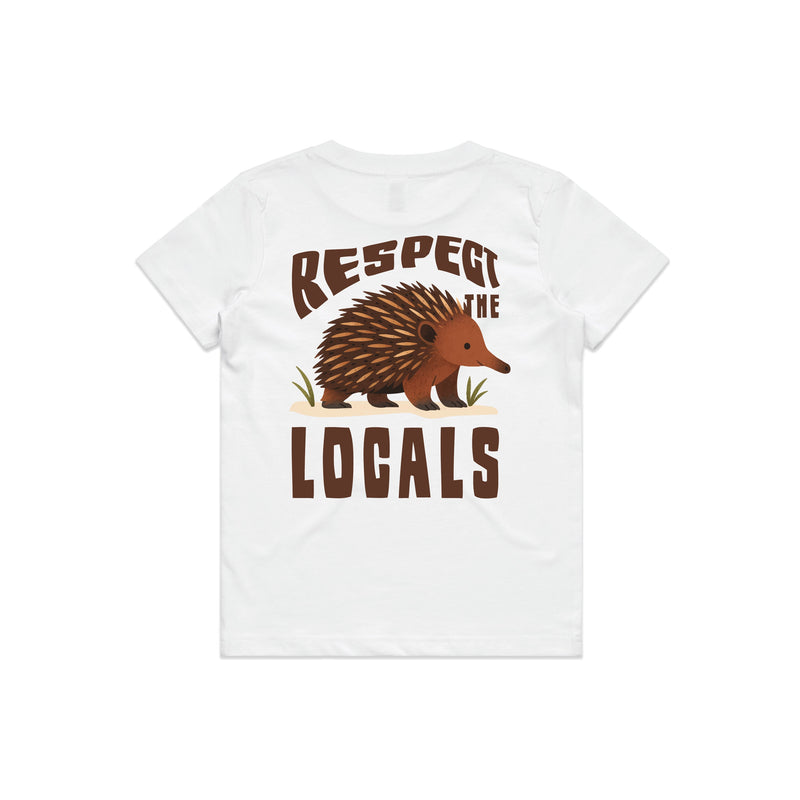 Respect The Locals - Kid's Tee Australian Wildlife Hub
