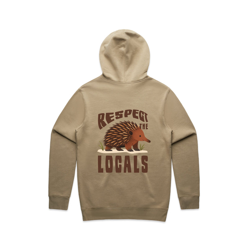 Respect The Locals - Men’s Hoodie Australian Wildlife Hub