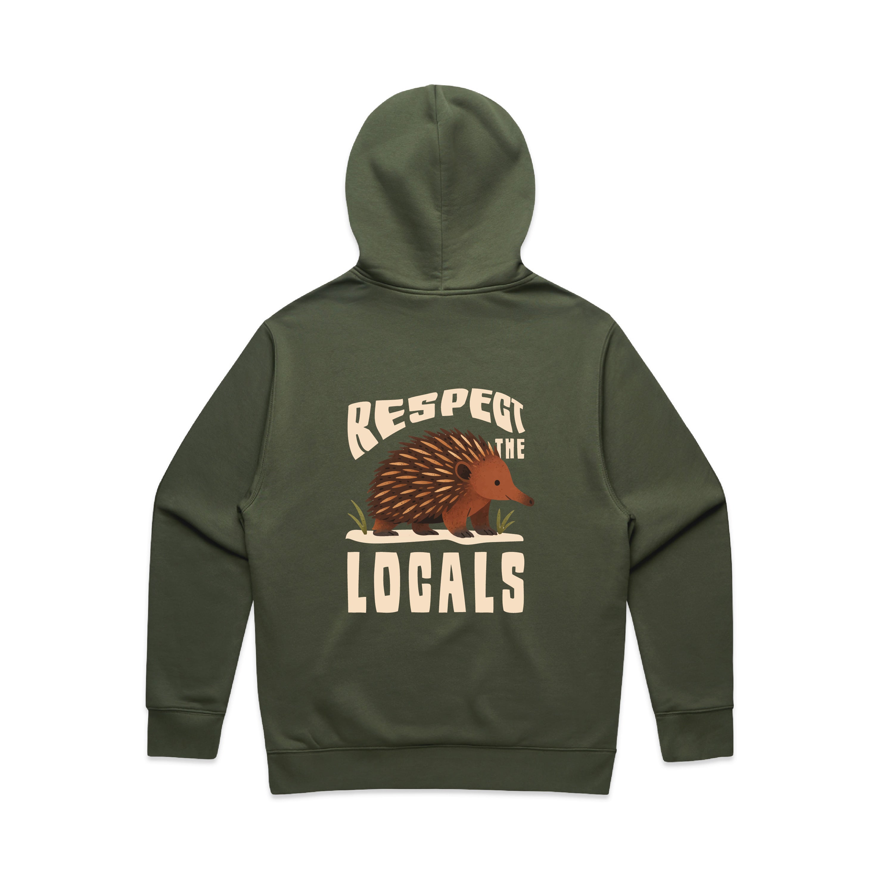 Respect The Locals - RELAXED Hoodie Australian Wildlife Hub