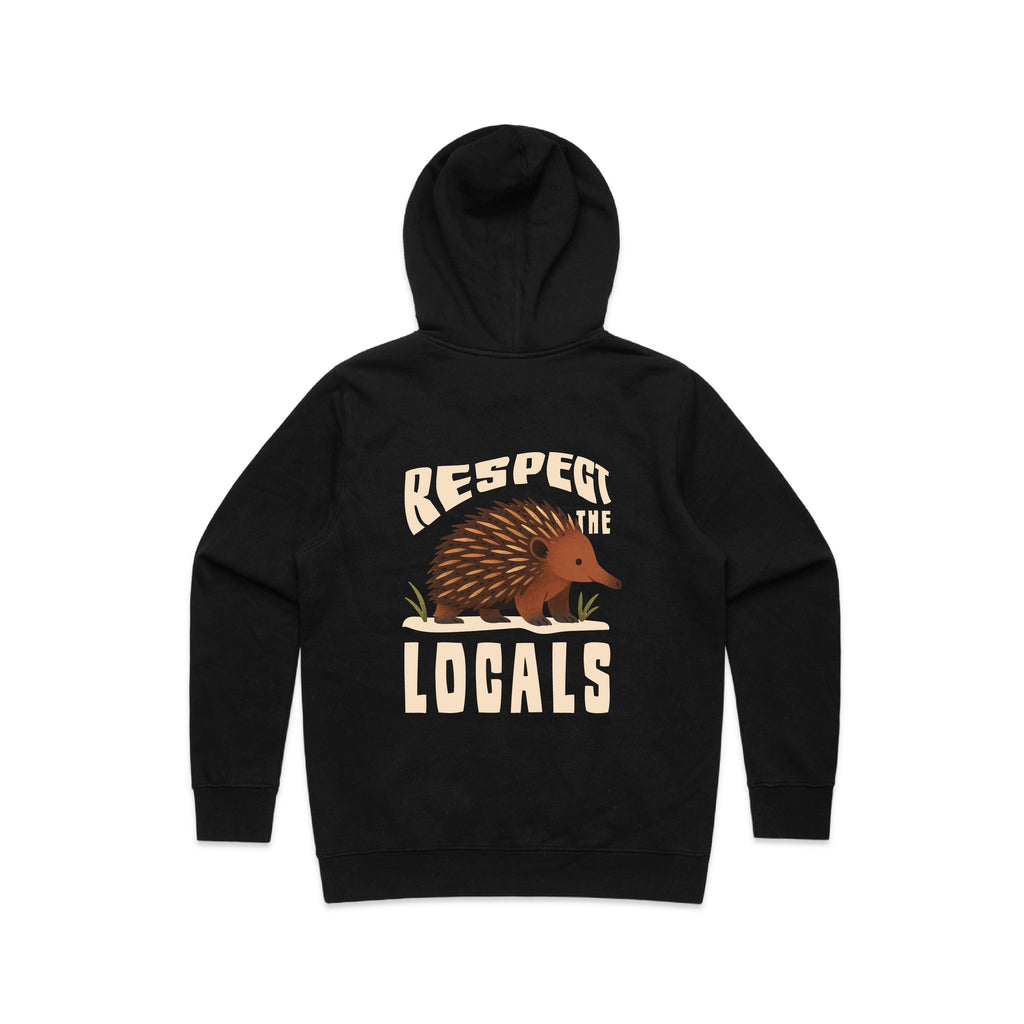 Respect The Locals - Women’s Hoodie Australian Wildlife Hub
