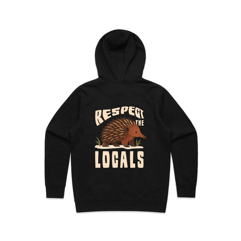 Respect The Locals - Women’s Hoodie Australian Wildlife Hub