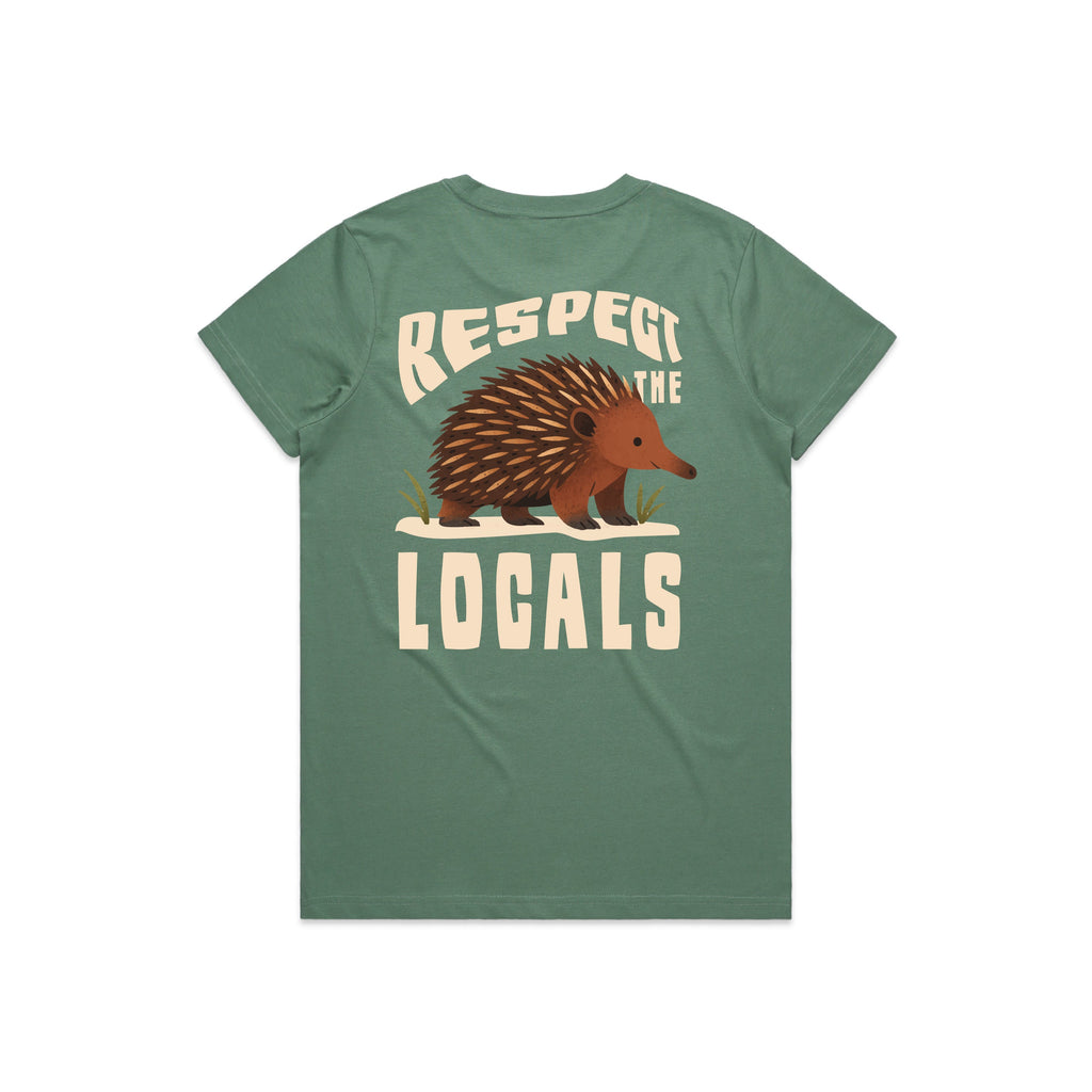 Respect The Locals - Women's Tee Australian Wildlife Hub