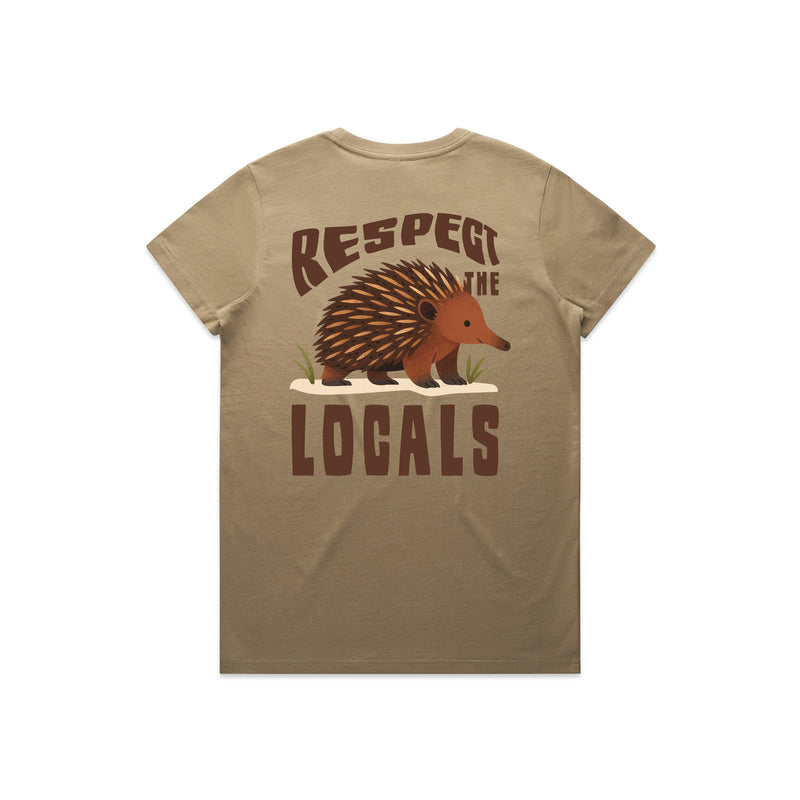 Respect The Locals - Women's Tee Australian Wildlife Hub
