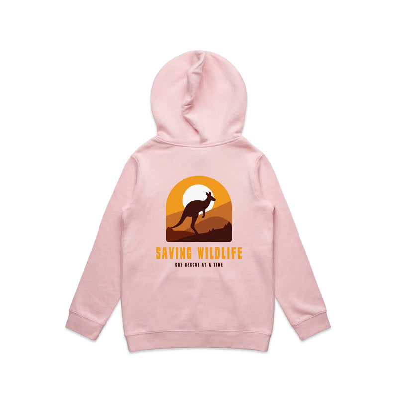 Saving Wildlife - Kids Hoodie Australian Wildlife Hub