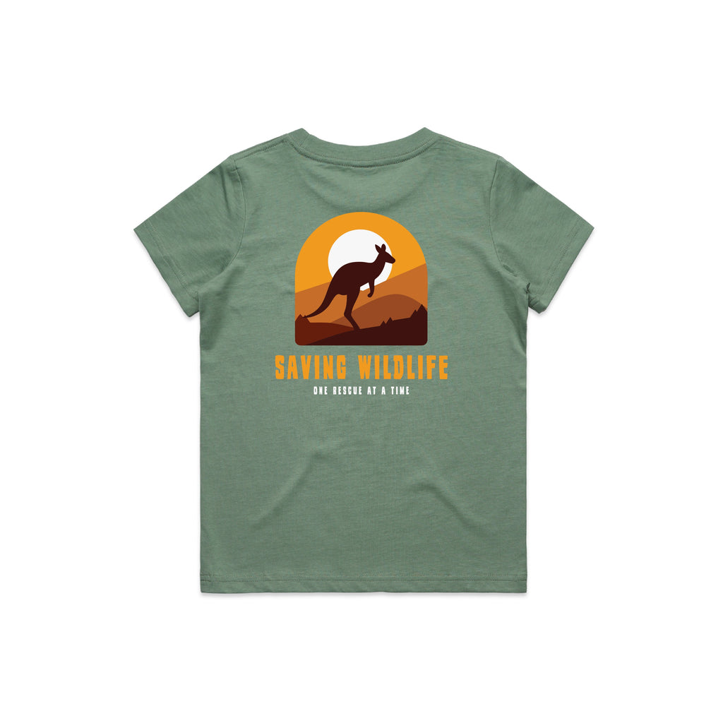 Saving Wildlife - Kid's Tee Australian Wildlife Hub