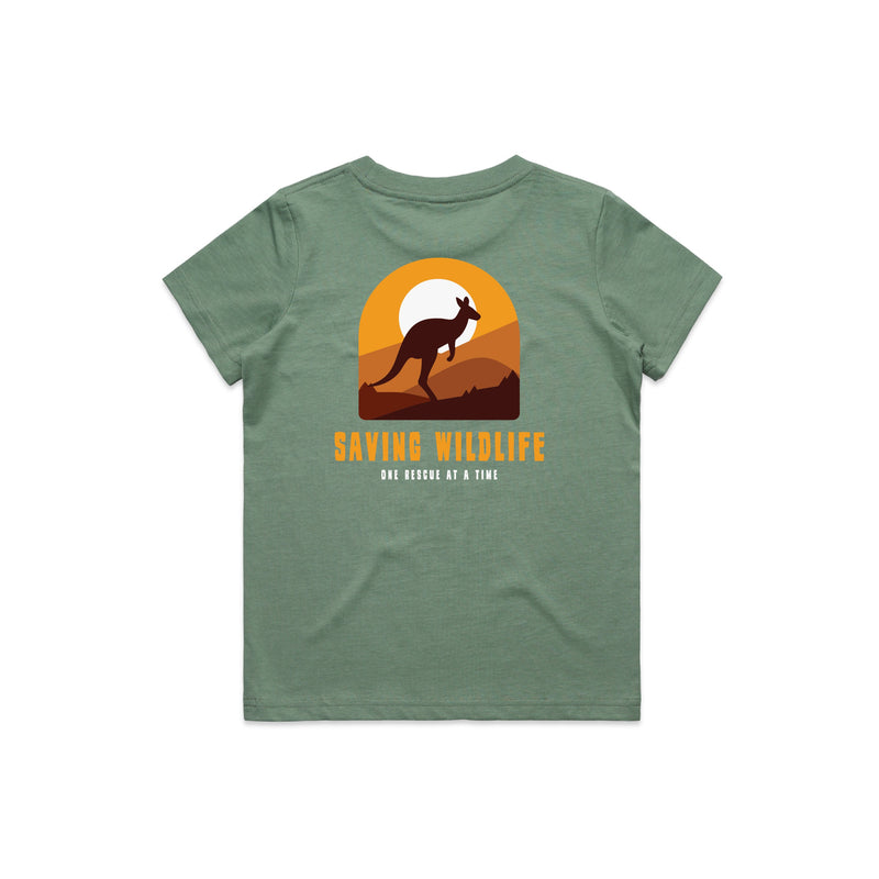 Saving Wildlife - Kid's Tee Australian Wildlife Hub