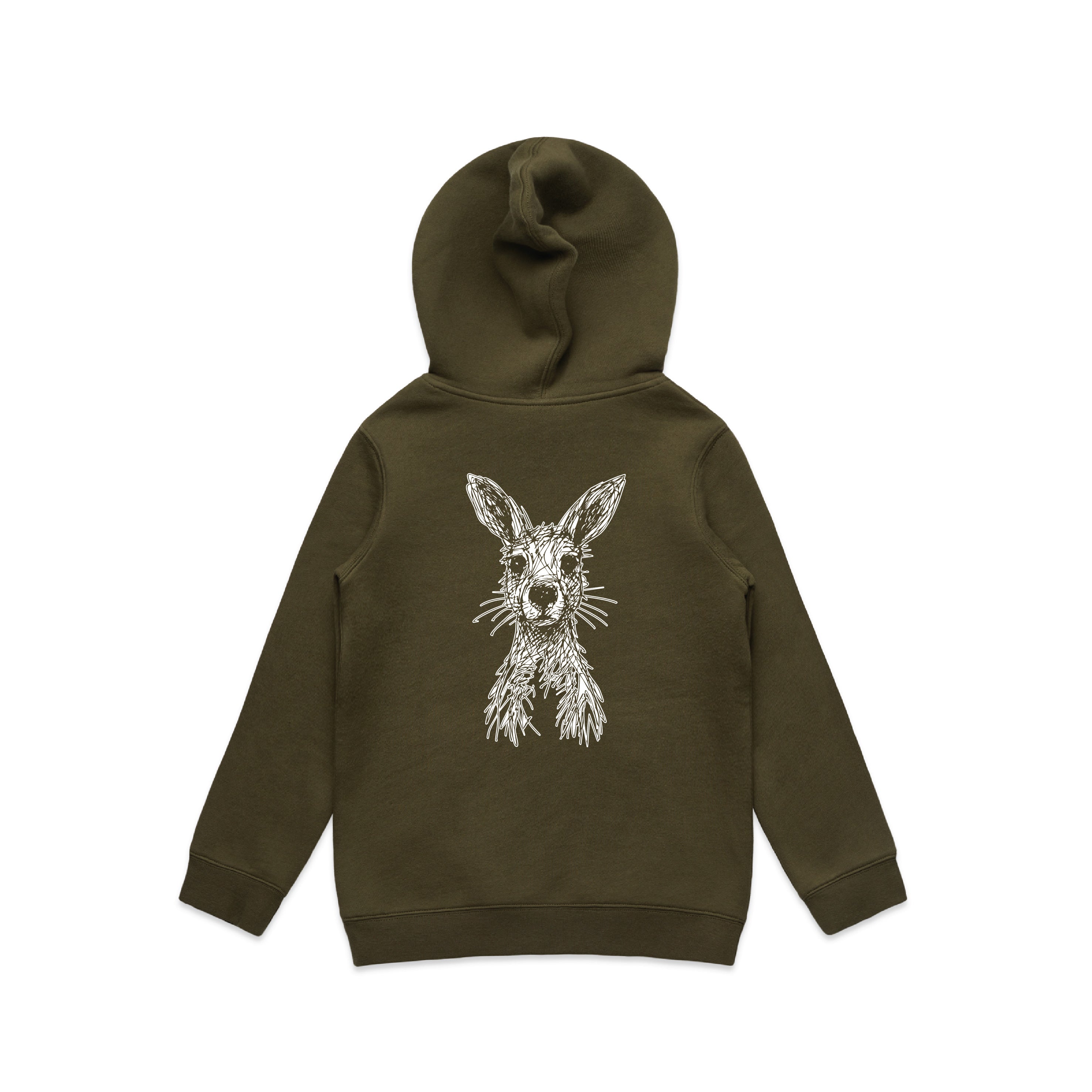 Wallaby Stencil - Kids Hoodie