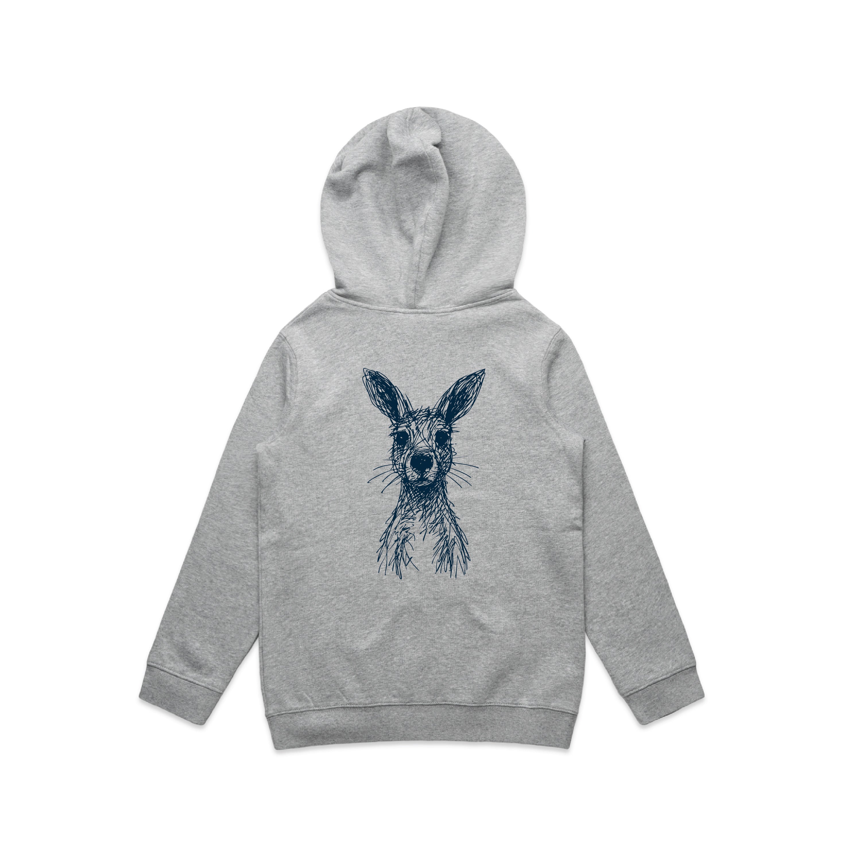 Wallaby Stencil - Kids Hoodie