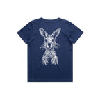 Wallaby Stencil - Kids Tee Australian Wildlife Hub