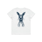 Wallaby Stencil - Kids Tee Australian Wildlife Hub