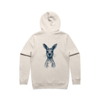Wallaby Stencil - Men's Hoodie Australian Wildlife Hub