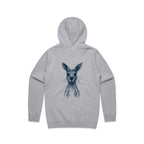 Wallaby Stencil - Men's Hoodie Australian Wildlife Hub