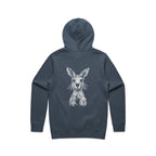 Wallaby Stencil - Men's Hoodie Australian Wildlife Hub