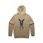 Wallaby Stencil - Men's Hoodie Australian Wildlife Hub
