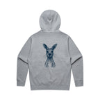 Wallaby Stencil - RELAXED Hoodie Australian Wildlife Hub