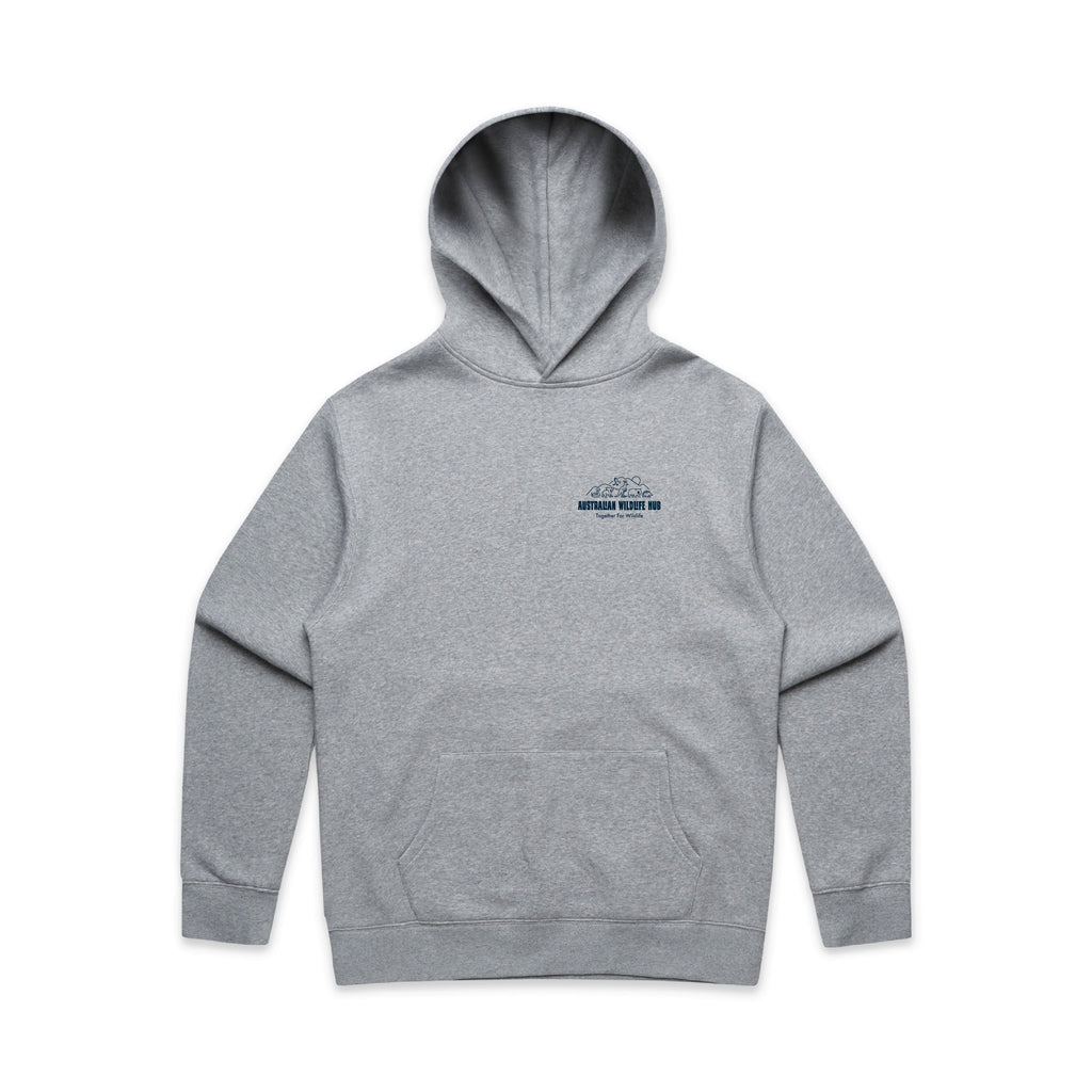 Wallaby Stencil - RELAXED Hoodie Australian Wildlife Hub