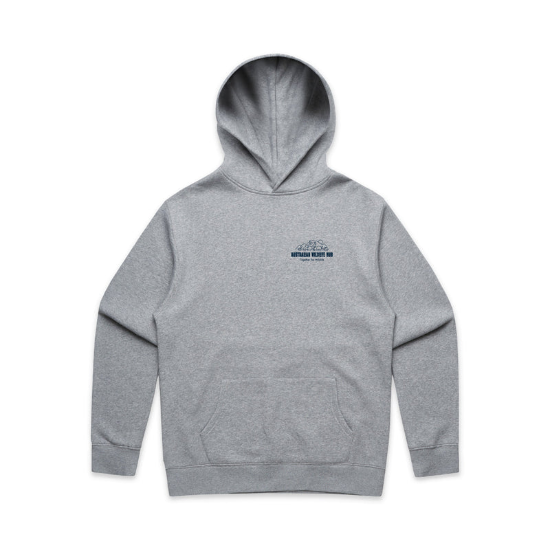 Wallaby Stencil - RELAXED Hoodie Australian Wildlife Hub