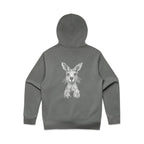 Wallaby Stencil - RELAXED Hoodie Australian Wildlife Hub