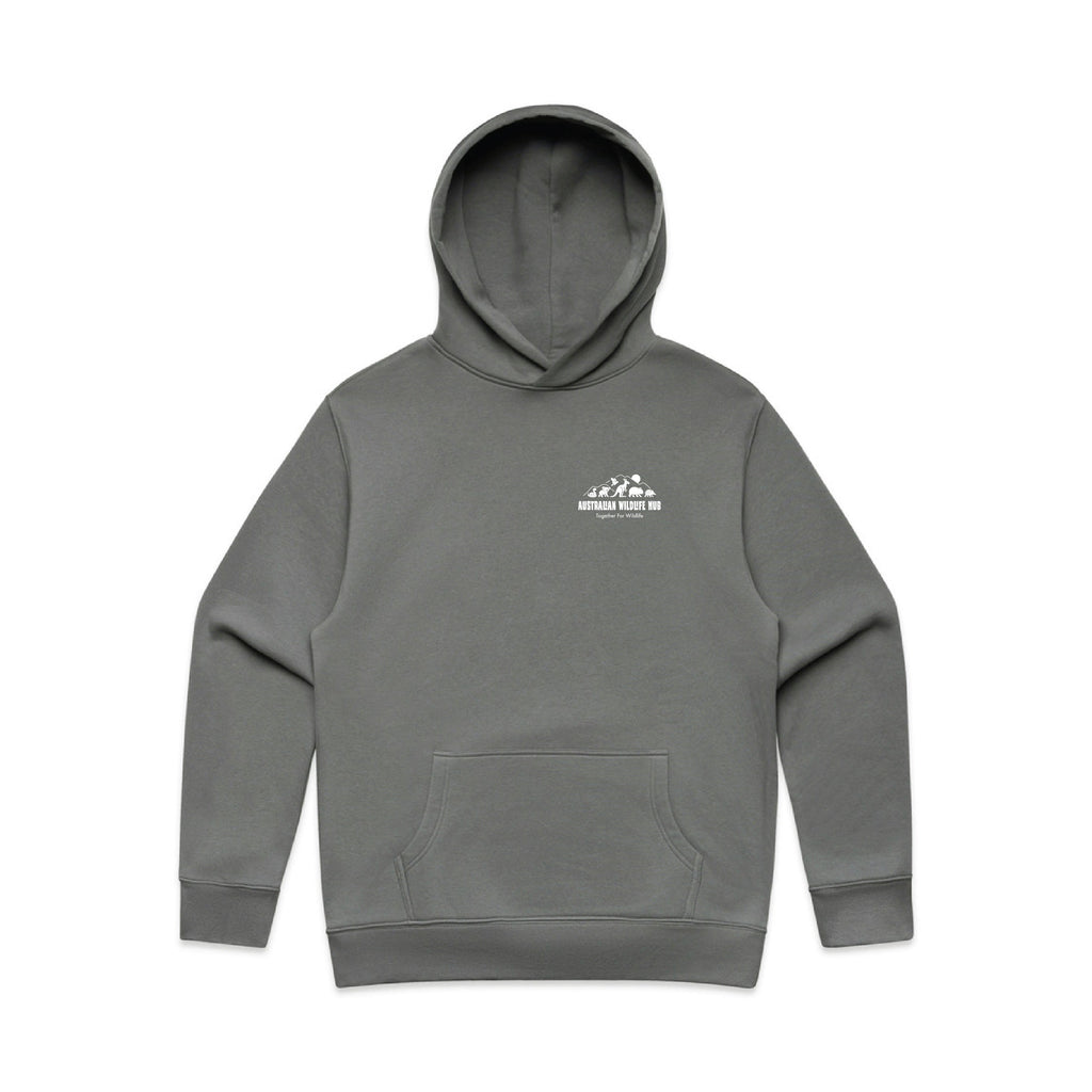 Wallaby Stencil - RELAXED Hoodie Australian Wildlife Hub