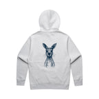 Wallaby Stencil - RELAXED Hoodie Australian Wildlife Hub