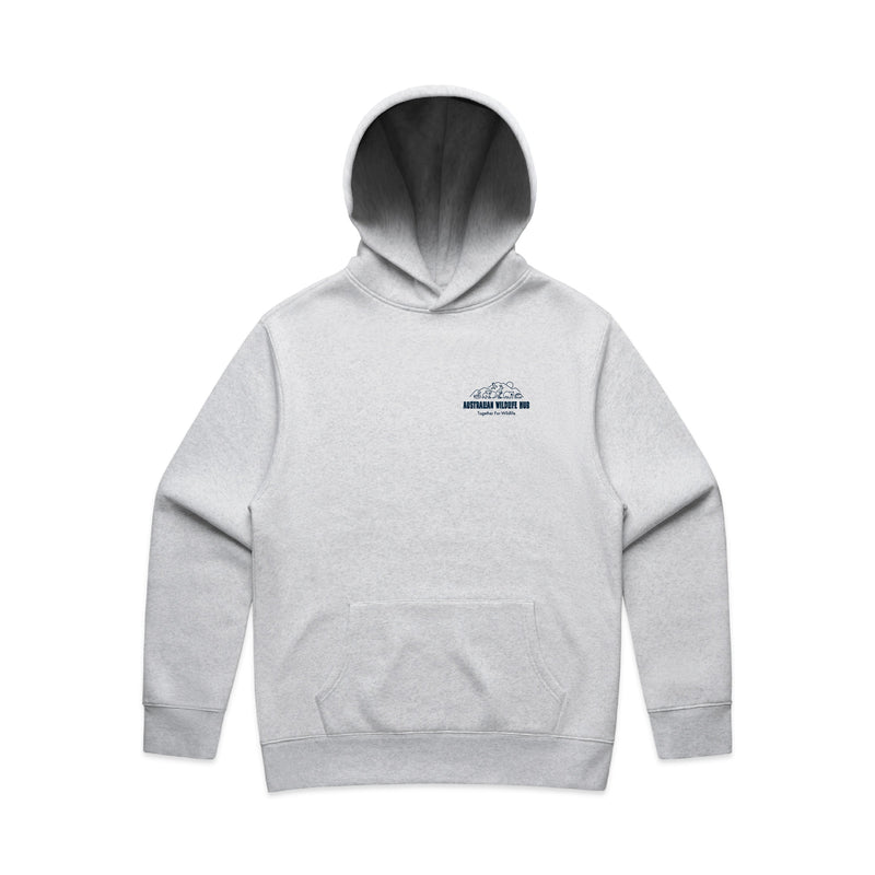 Wallaby Stencil - RELAXED Hoodie Australian Wildlife Hub