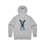 Wallaby Stencil - Women’s Hoodie Australian Wildlife Hub