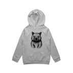 Wombat Stencil - Kids Hoodie Australian Wildlife Hub