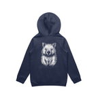 Wombat Stencil - Kids Hoodie Australian Wildlife Hub