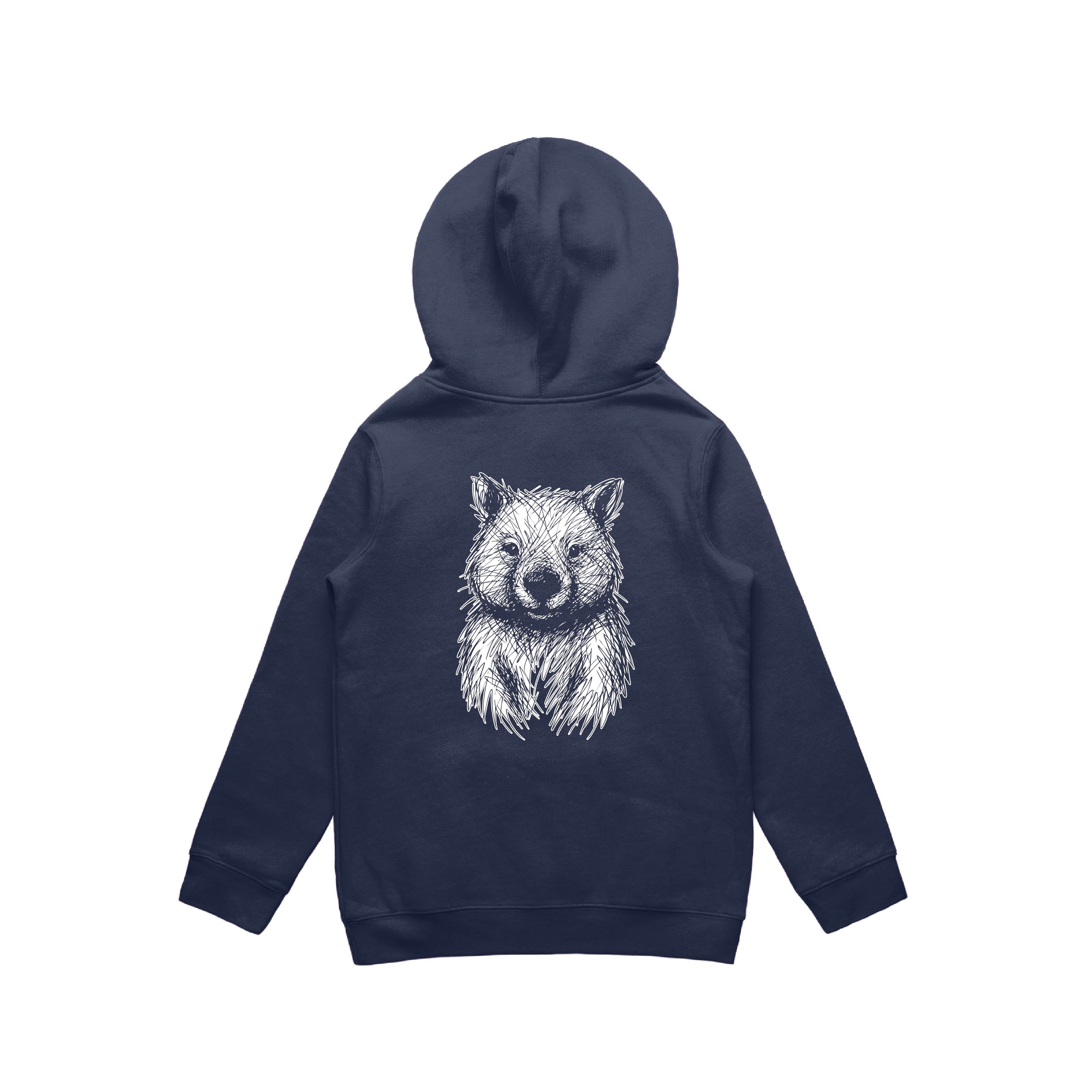Wombat Stencil - Kids Hoodie