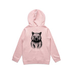 Wombat Stencil - Kids Hoodie Australian Wildlife Hub