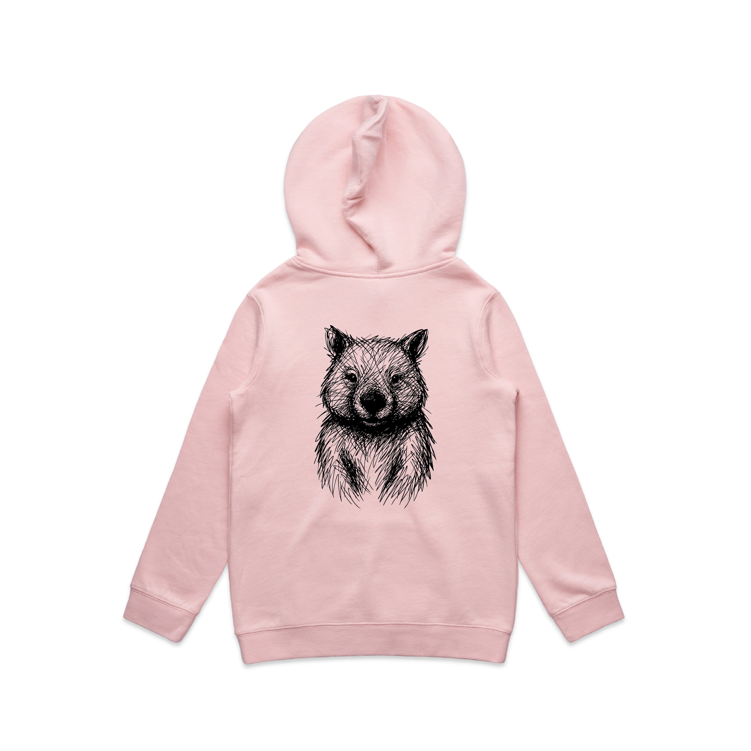 Wombat Stencil - Kids Hoodie