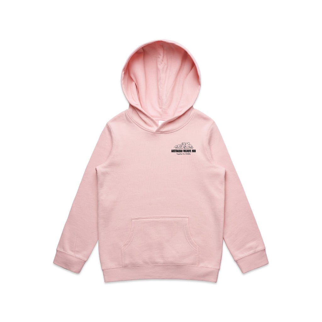 Wombat Stencil - Kids Hoodie Australian Wildlife Hub