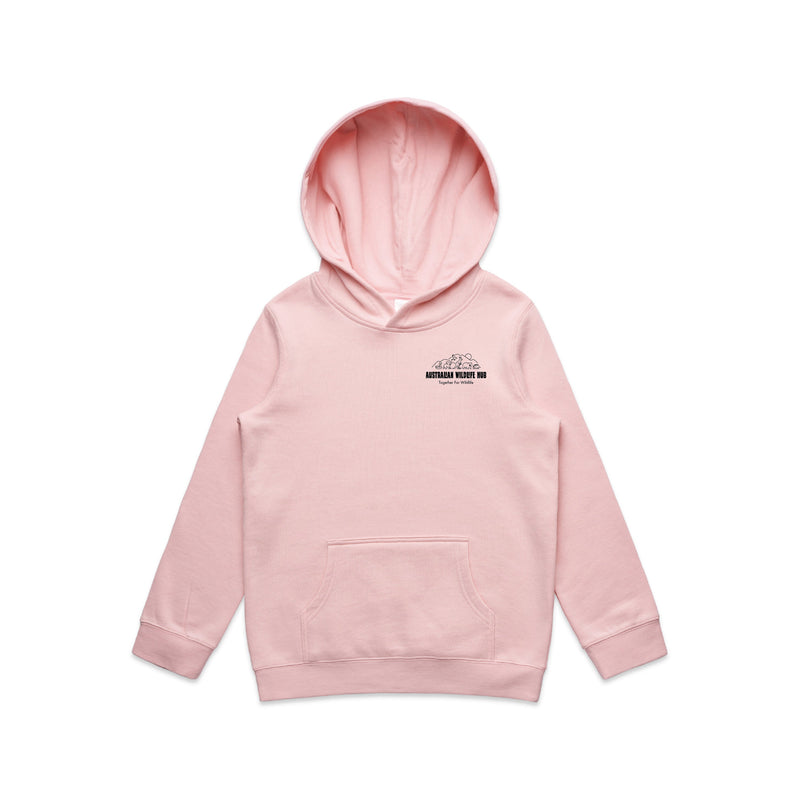 Wombat Stencil - Kids Hoodie Australian Wildlife Hub