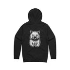 Wombat Stencil - Men's Hoodie Australian Wildlife Hub