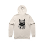 Wombat Stencil - Men's Hoodie Australian Wildlife Hub