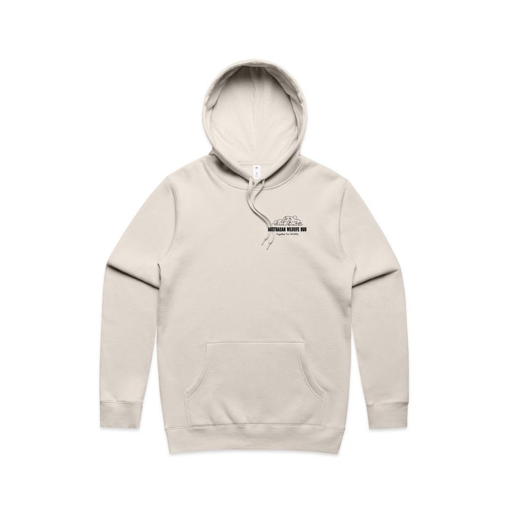 Wombat Stencil - Men's Hoodie Australian Wildlife Hub