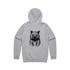 Wombat Stencil - Men's Hoodie Australian Wildlife Hub