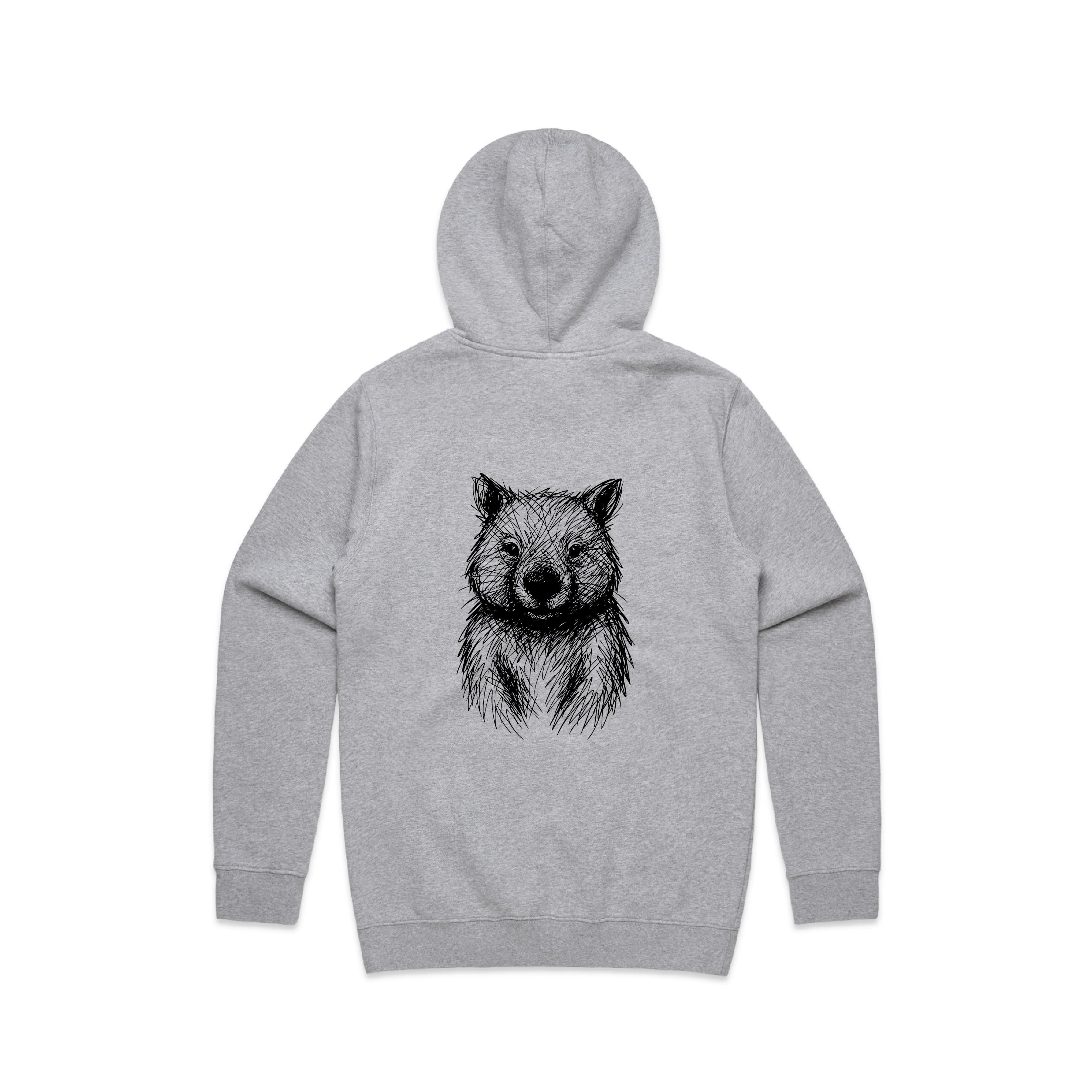 Wombat Stencil - Men's Hoodie