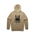 Wombat Stencil - Men's Hoodie Australian Wildlife Hub