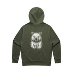 Wombat Stencil - RELAXED Hoodie Australian Wildlife Hub