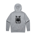 Wombat Stencil - RELAXED Hoodie Australian Wildlife Hub