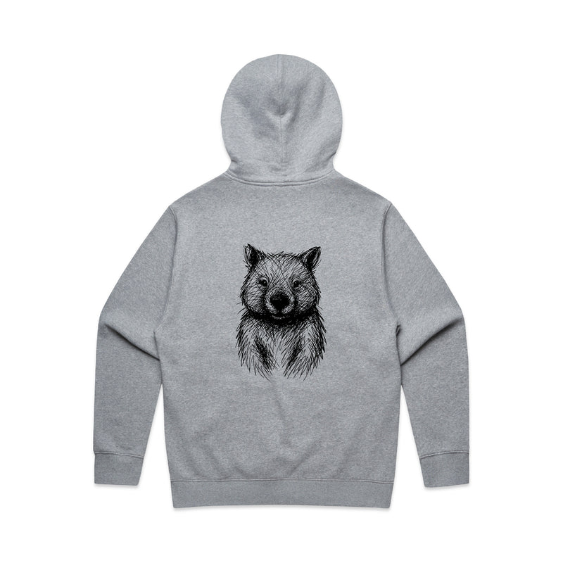 Wombat Stencil - Unisex Relaxed/Oversized Hoodie