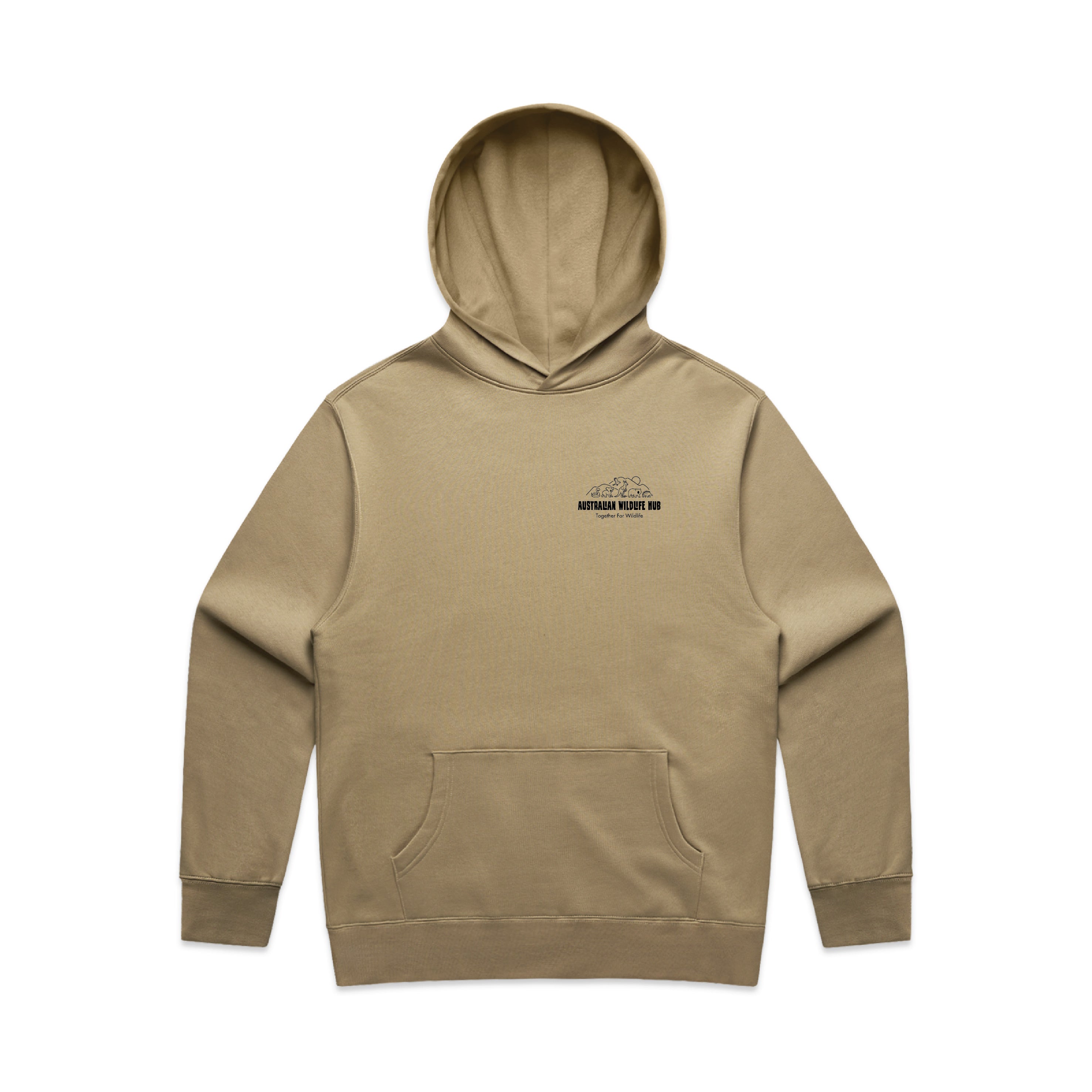 Wombat Stencil - RELAXED Hoodie Australian Wildlife Hub