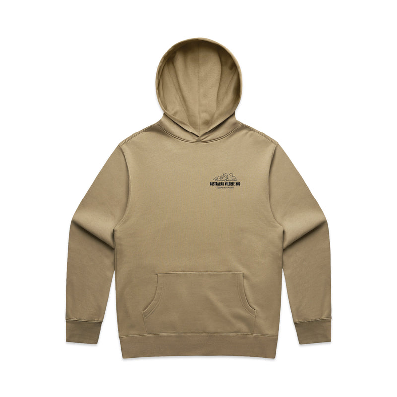 Wombat Stencil - RELAXED Hoodie Australian Wildlife Hub
