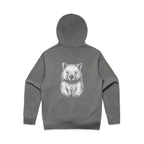 Wombat Stencil - RELAXED Hoodie Australian Wildlife Hub