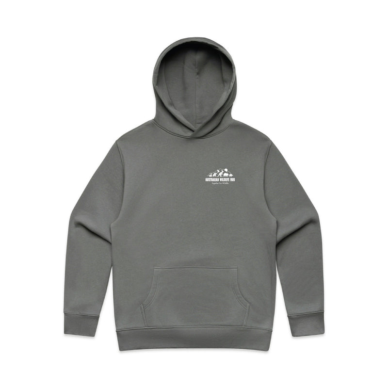 Wombat Stencil - RELAXED Hoodie Australian Wildlife Hub